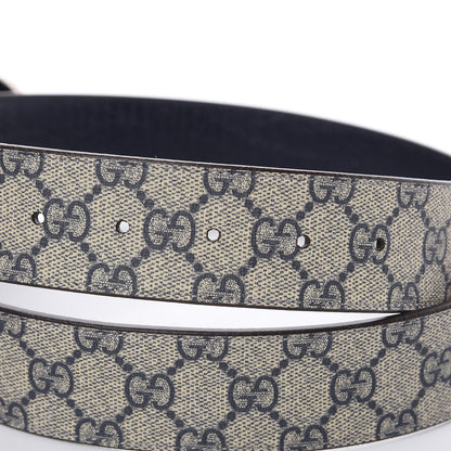 Gucci GG Plus Monogram Interlocking G Belt 95 38 Navy 5 of 7
