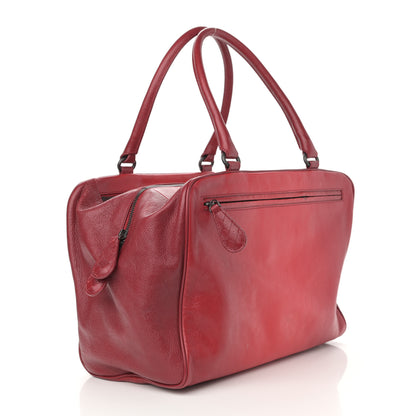 Bottega Veneta Madras Goatskin Sfumato Heritage Brera Bright Red 3 of 13