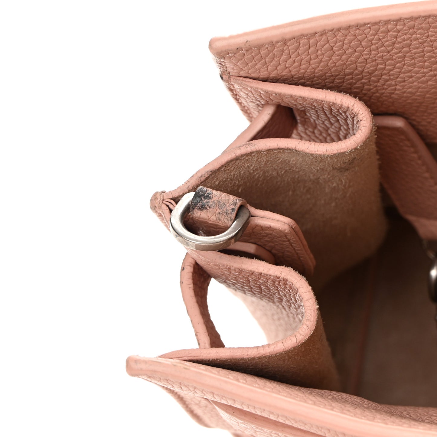 Grained Calfskin Nano Supple Sac De Jour Antique Rose