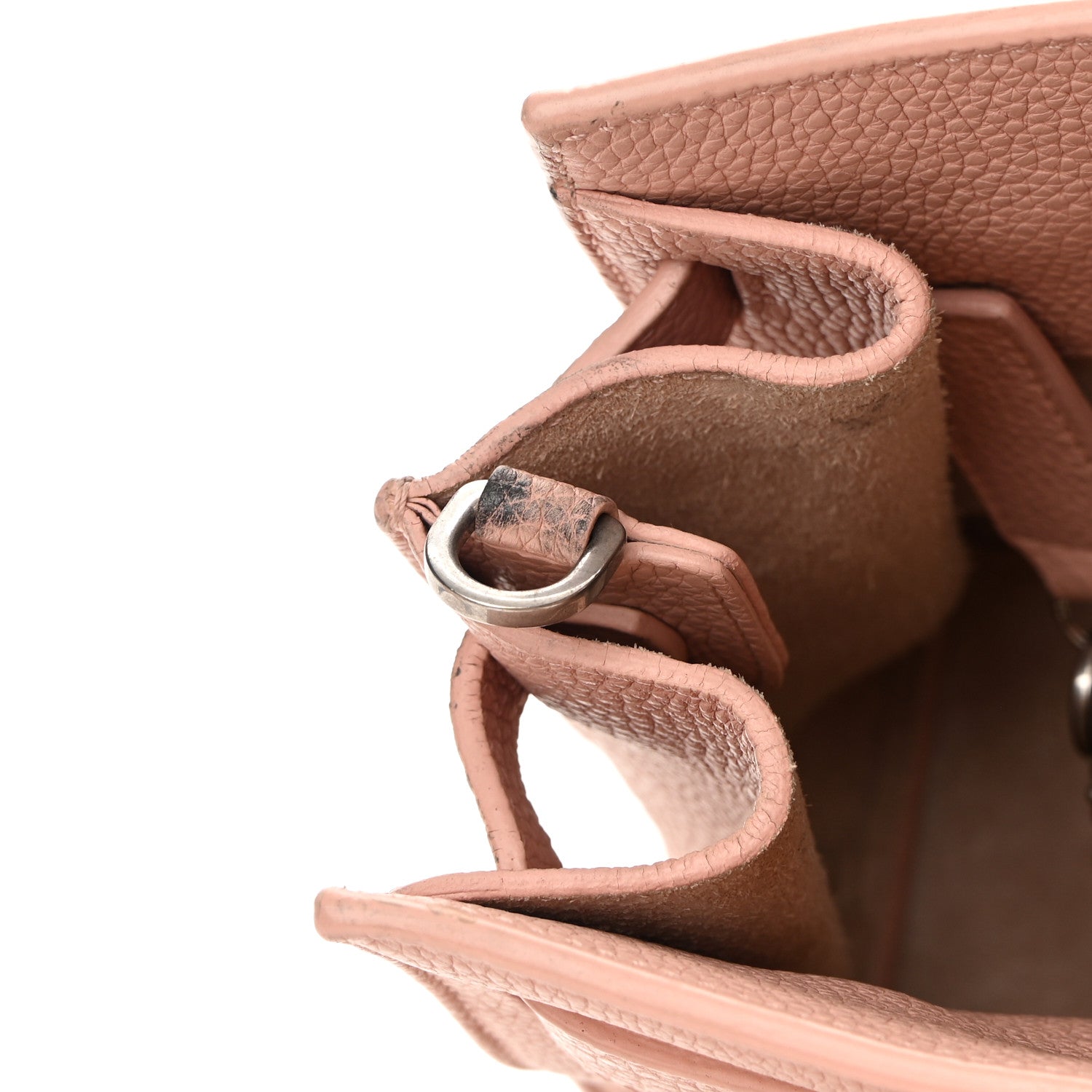 Saint Laurent Grained Calfskin Nano Supple Sac De Jour Antique Rose 12 of 19