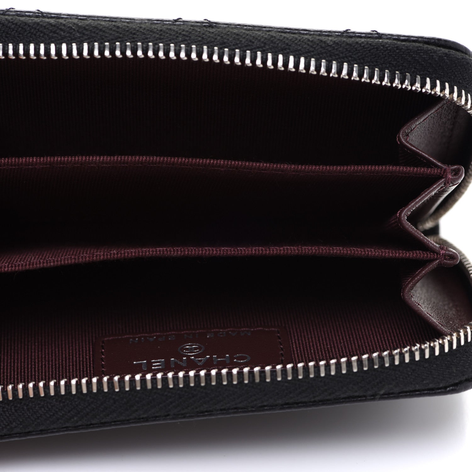 Chanel Caviar Quilted Zip Coin Purse Black 5 of 8