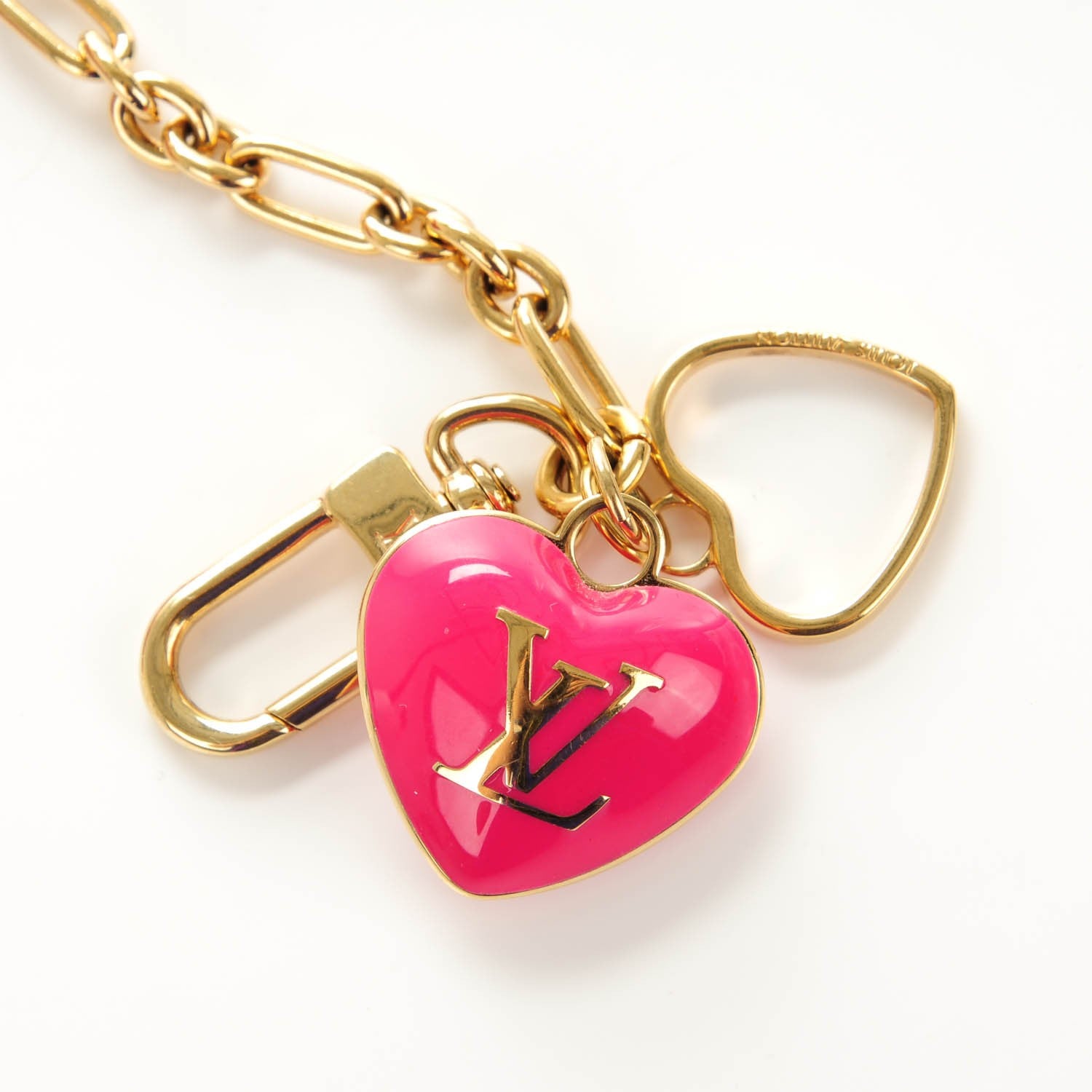 Louis Vuitton Vernis Heart Coin Purse Rose Pop 5 of 8