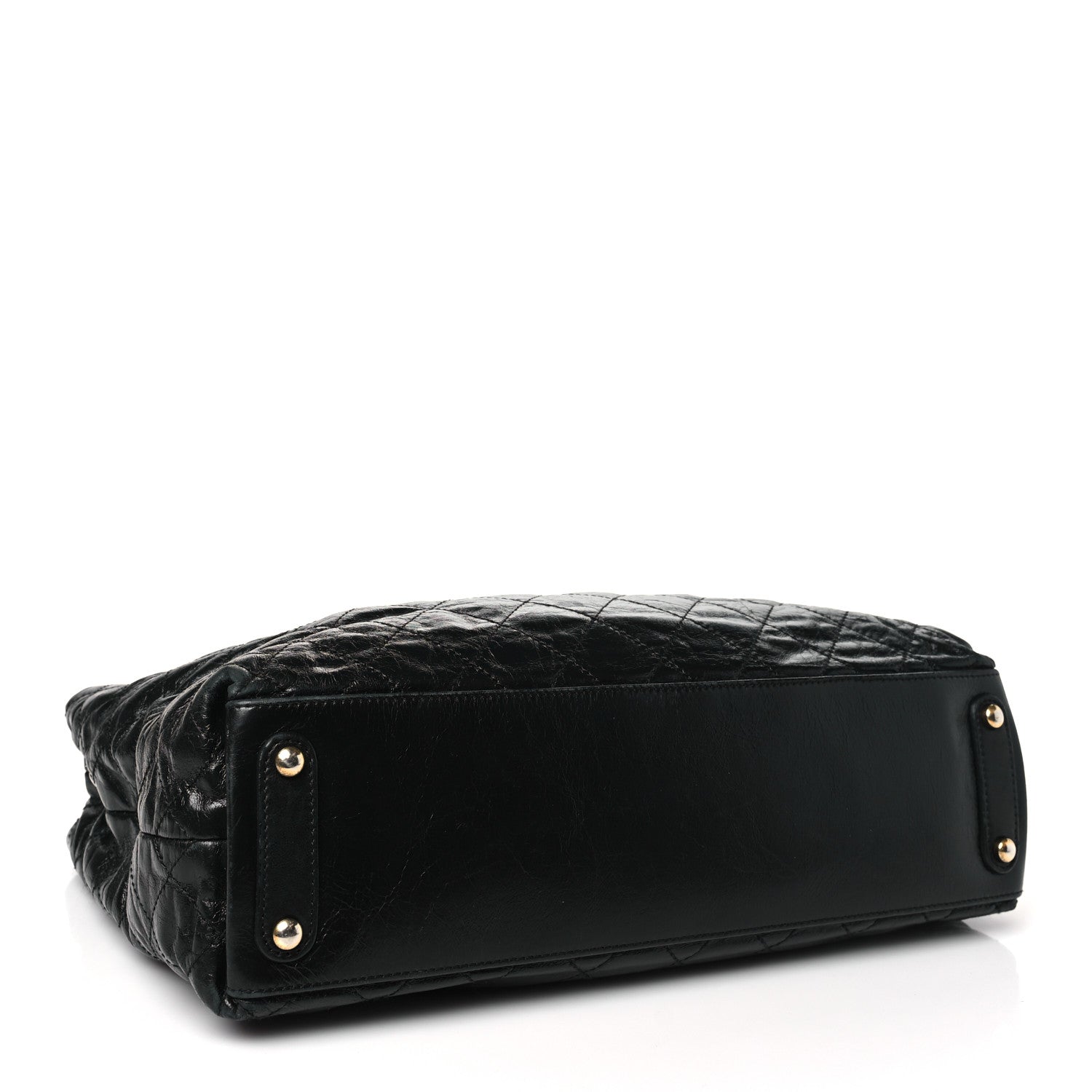Chanel Glazed Calfskin Stingray Large Bindi CC Tote Black 4 of 12