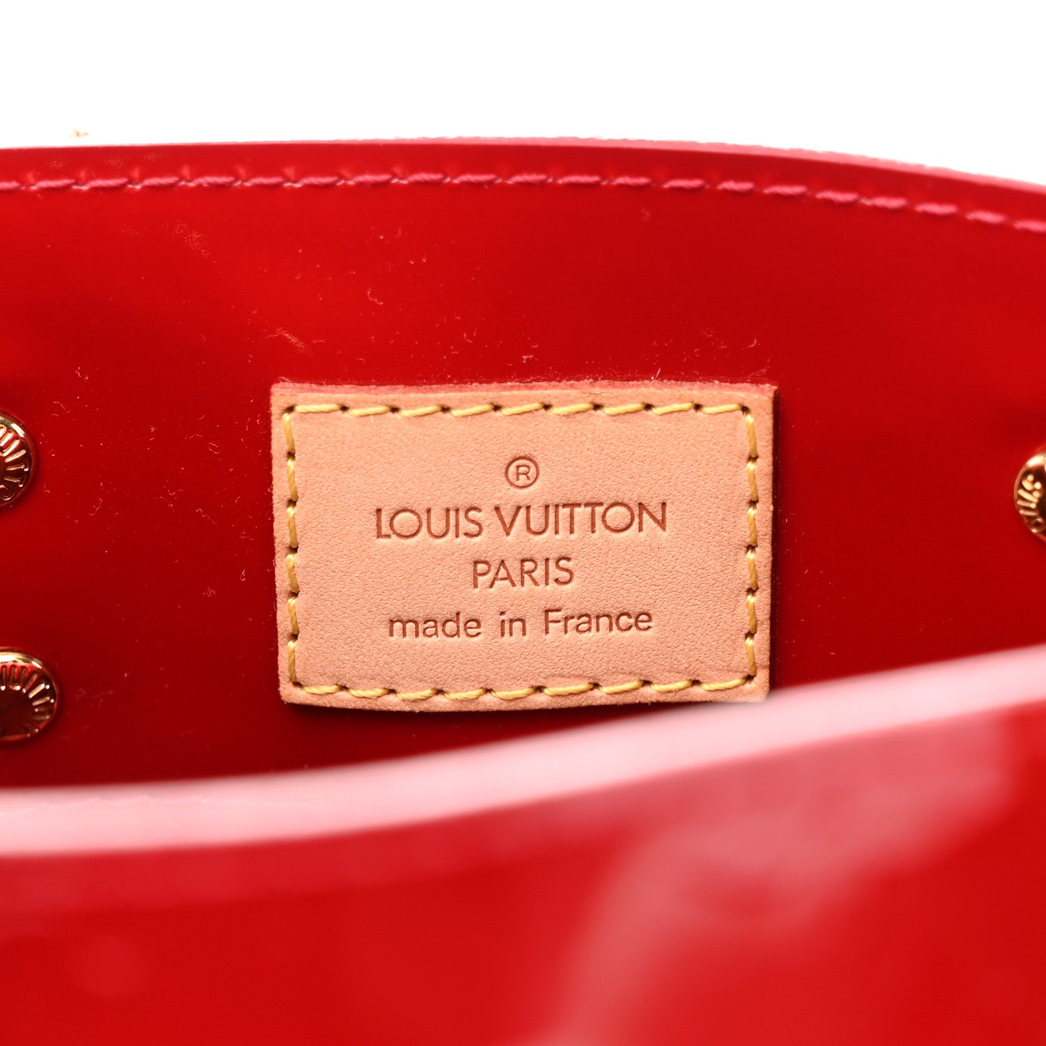 Louis Vuitton Vernis Reade PM Rouge 6 of 9