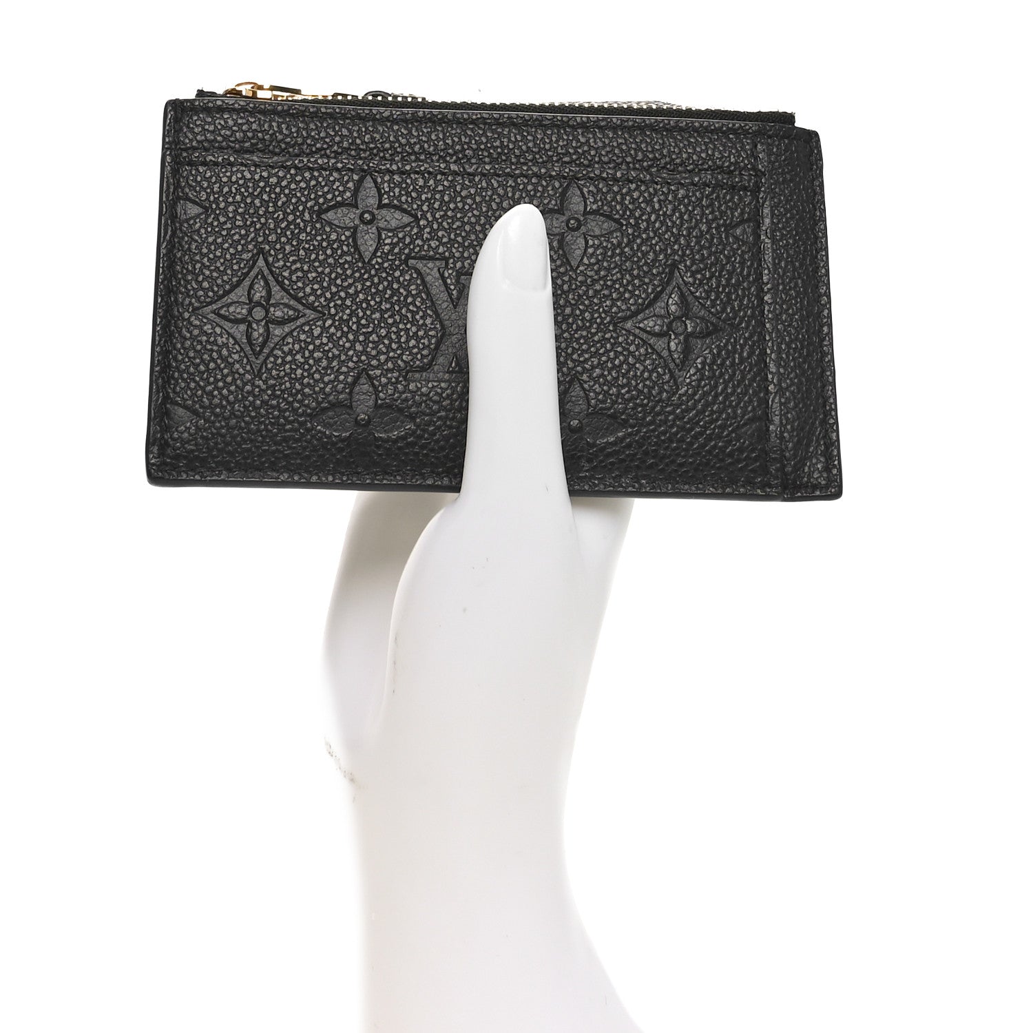 Louis Vuitton Empreinte Zipper Card Holder Black 2 of 7