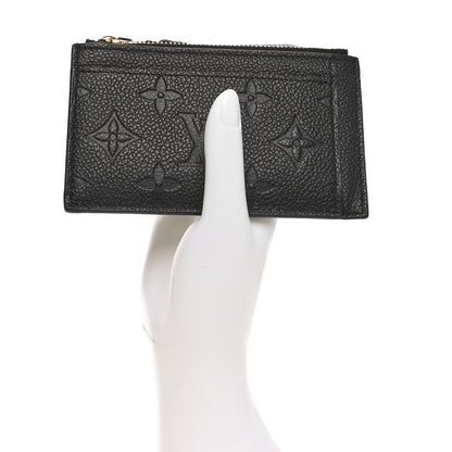 Louis Vuitton Empreinte Zipper Card Holder Black 2 of 7