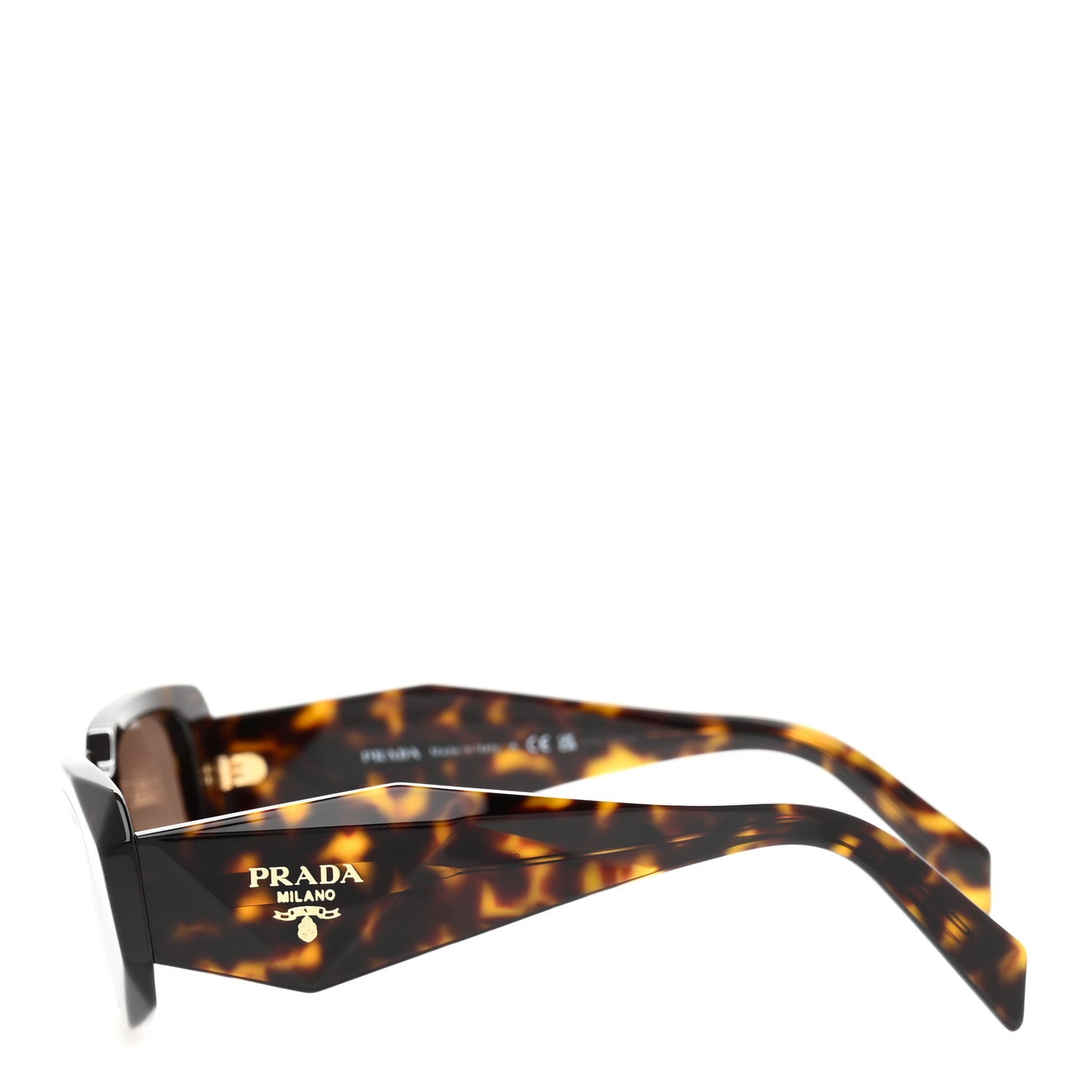 Prada Acetate Symbole Sunglasses SPR 17W Honey Tortoise 3 of 8
