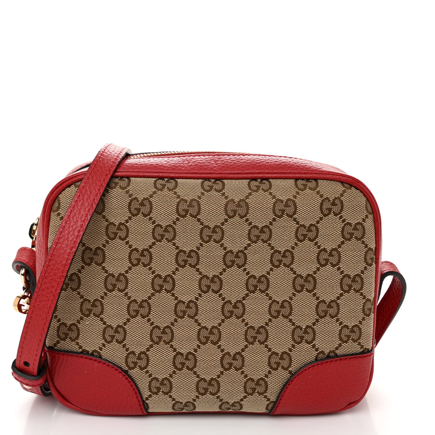 Gucci Monogram Mini Bree Messenger Bag Red 1 of 10