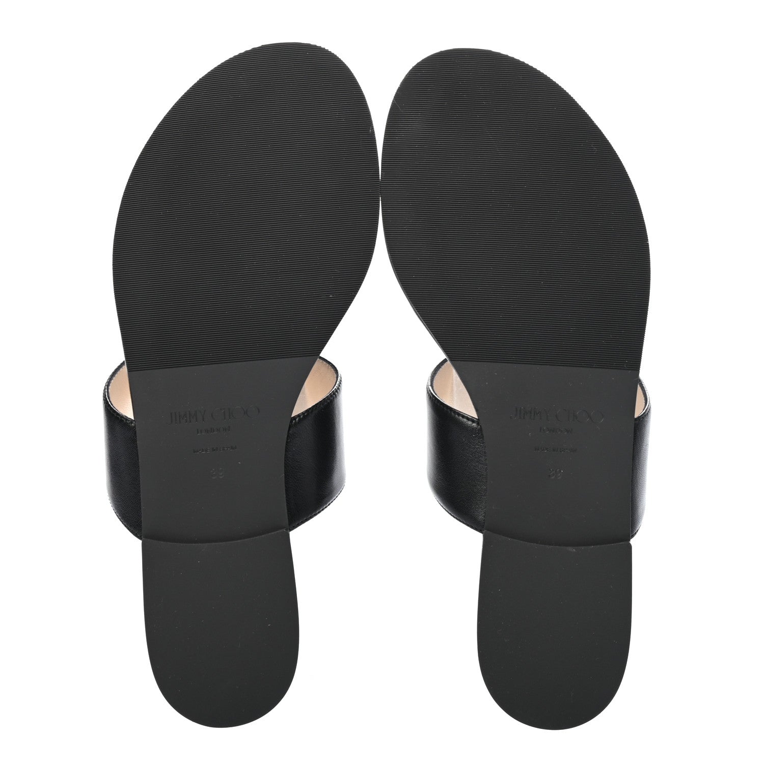 Jimmy Choo Kid JC Flat Sandals 39 Black 5 of 7