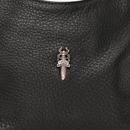 Chrome Hearts Grained Calfskin Viv Dagger Hobo Bag Black 7 of 10