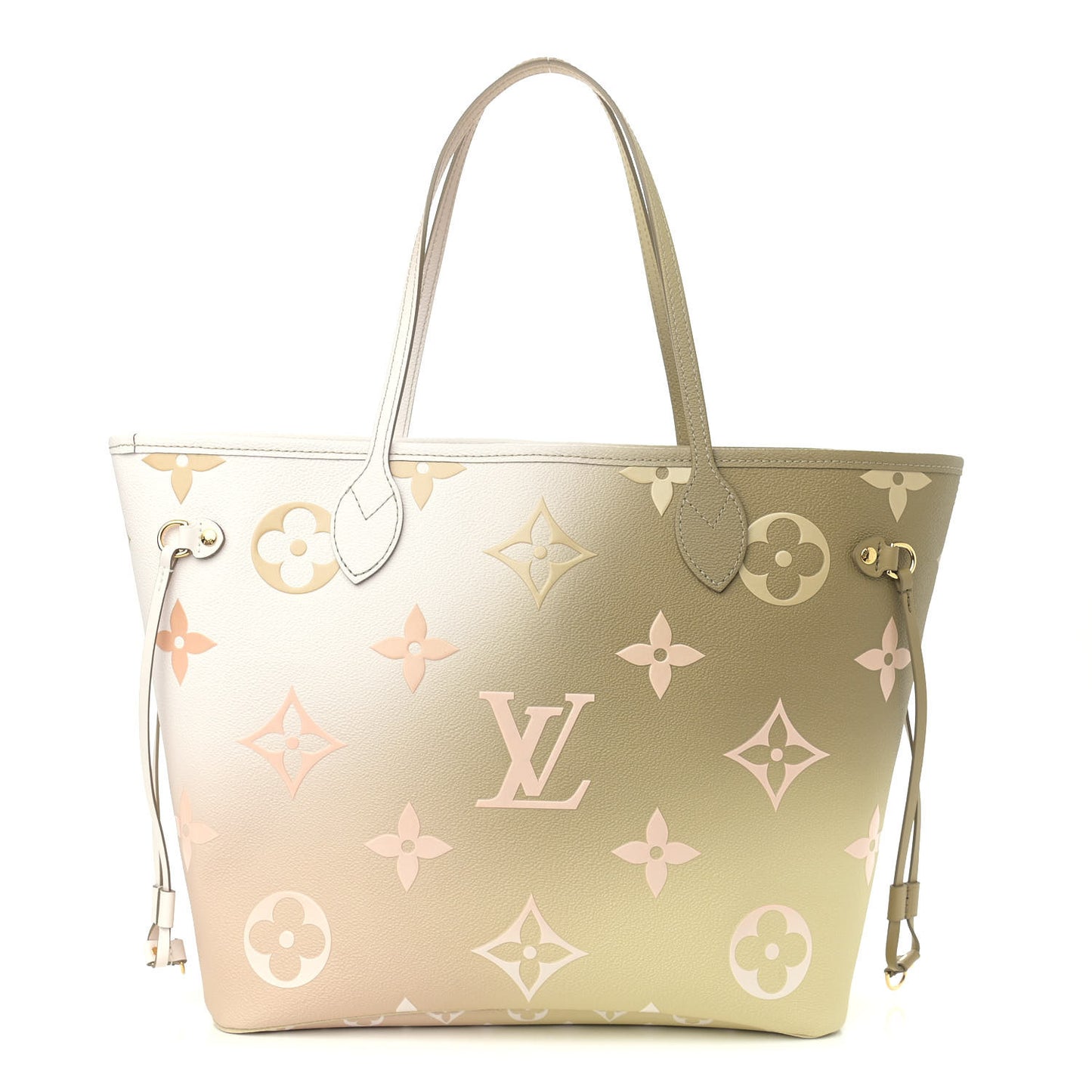 Monogram Giant Spring In The City Neverfull MM Sunset Kaki