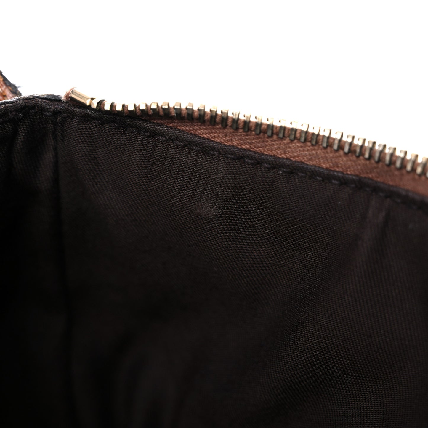 Monogram Bamboo Top Handle Bag Brown