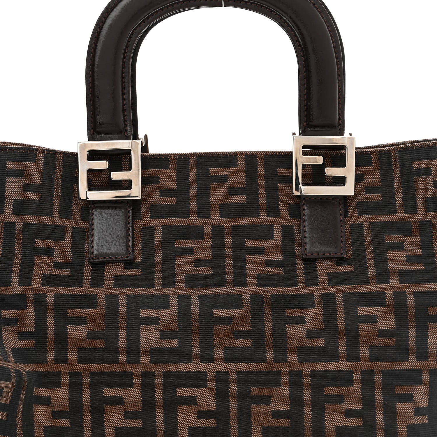 Fendi Zucca Small Holdall Tote Tobacco 7 of 12