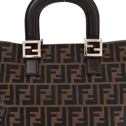 Fendi Zucca Small Holdall Tote Tobacco 7 of 12