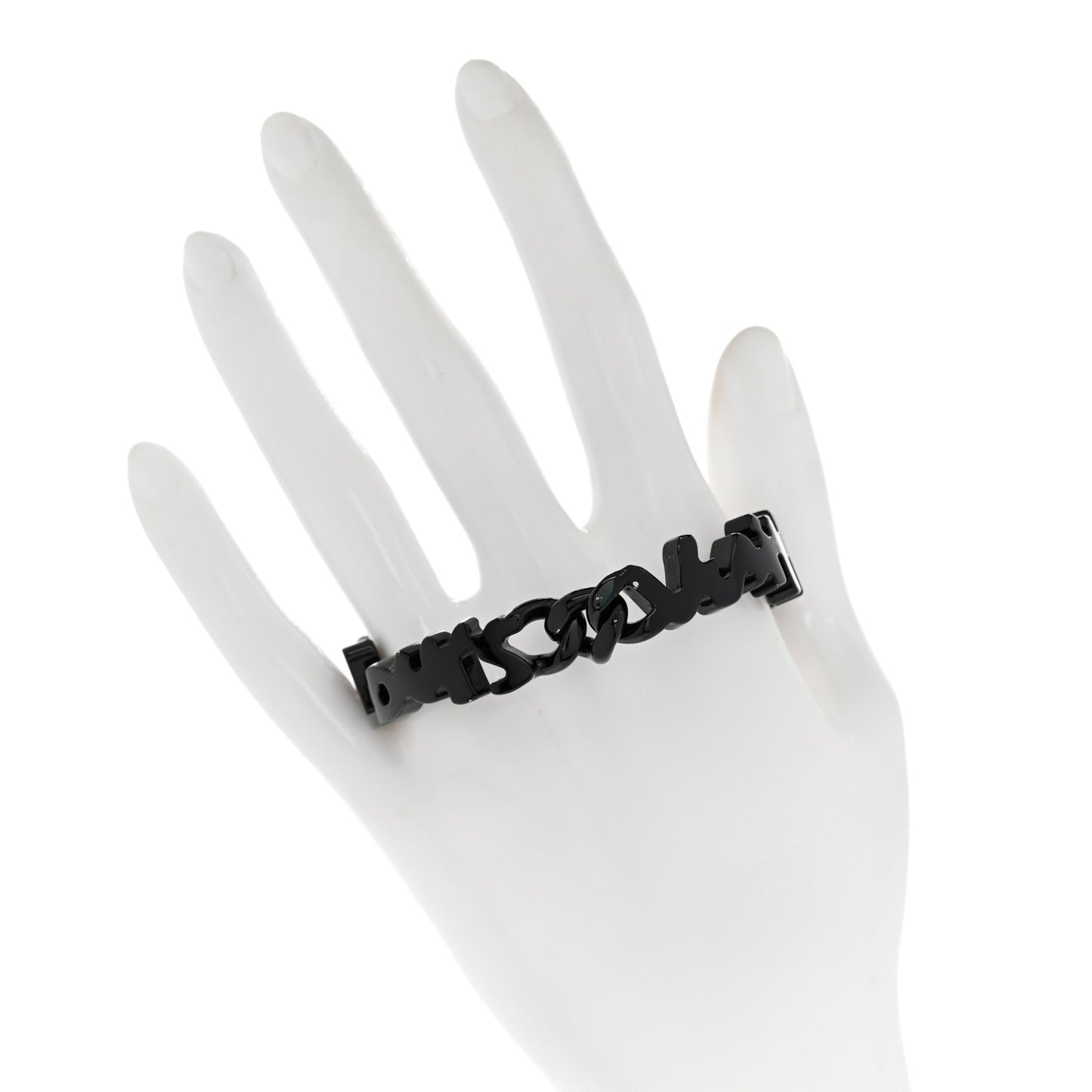 Metal Graffiti Bracelet Black