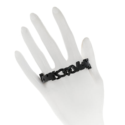 Louis Vuitton Metal Graffiti Bracelet Black 2 of 6