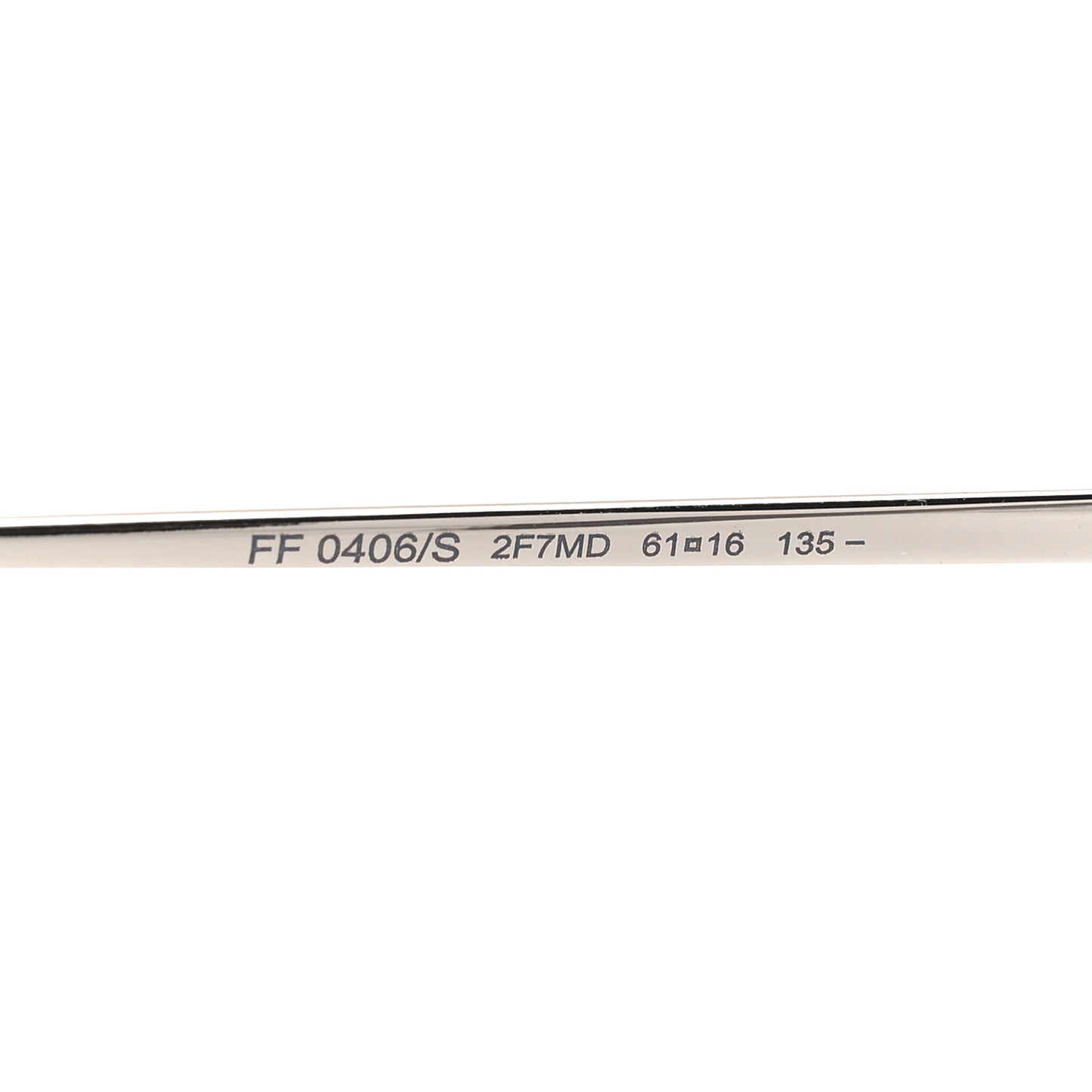 Metal Aviator Sunglasses FF 0406S Black