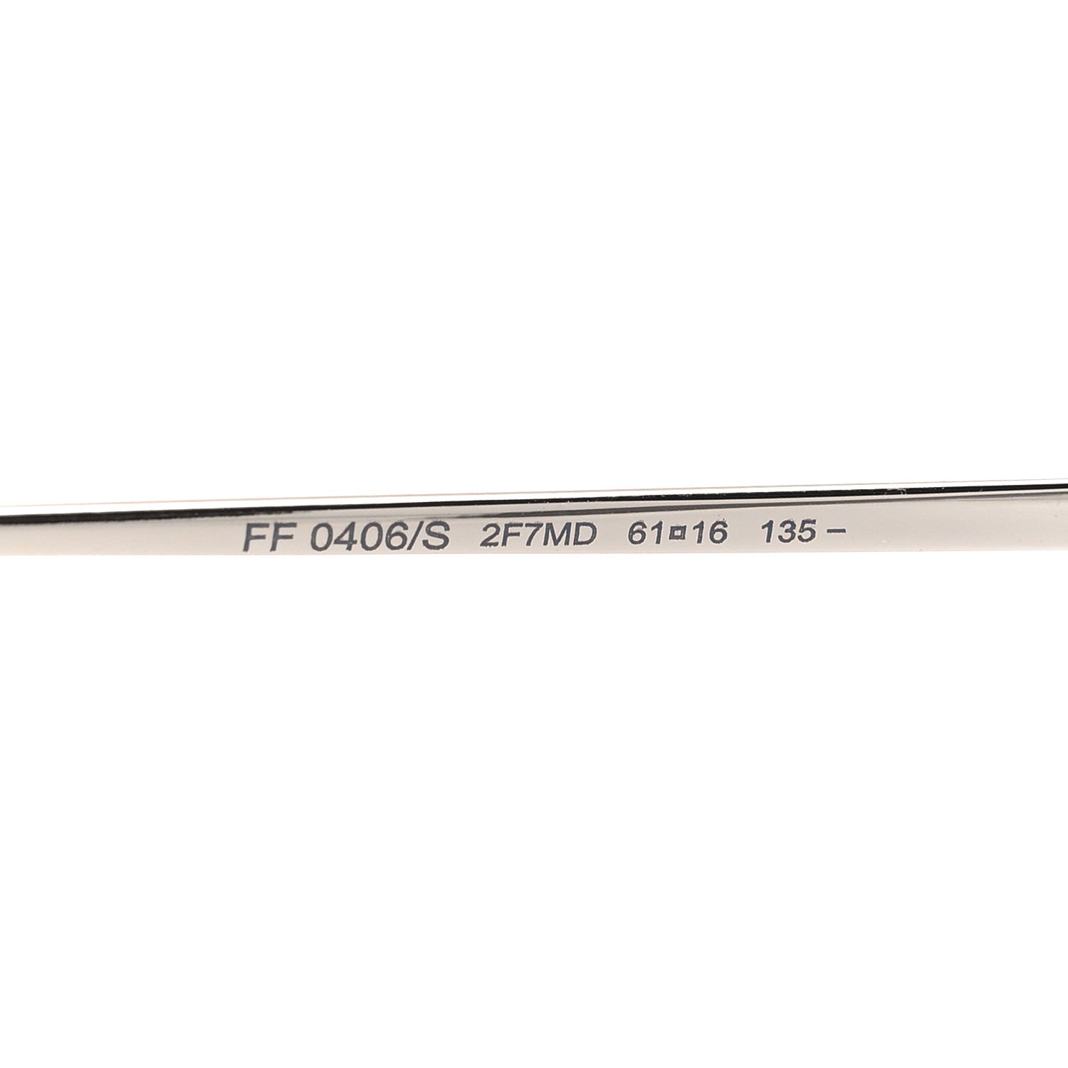 Fendi Metal Aviator Sunglasses FF 0406S Black 6 of 8
