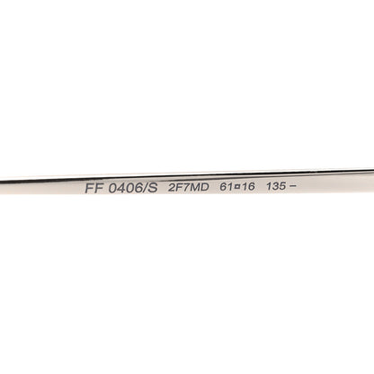 Fendi Metal Aviator Sunglasses FF 0406S Black 6 of 8