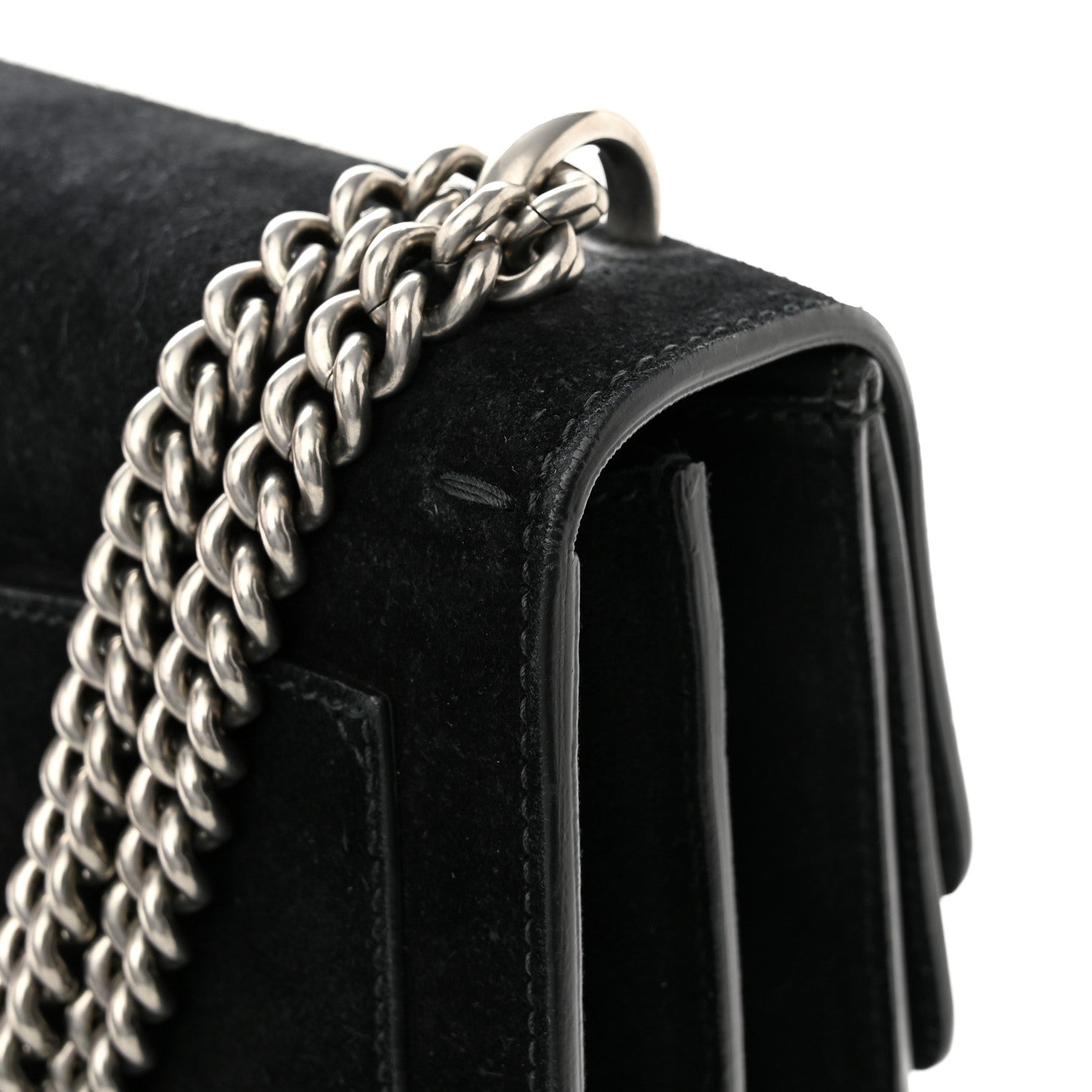 Gucci Suede Medium Dionysus Shoulder Bag Black 14 of 14