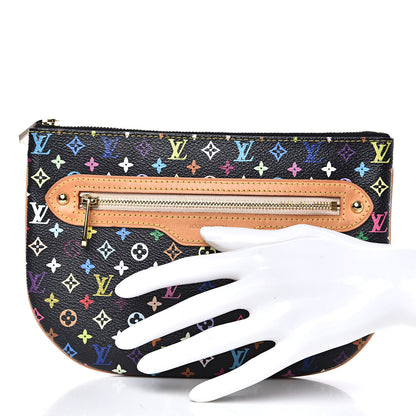 Louis Vuitton Monogram Multicolor Pochette Plate GM Black 2 of 10