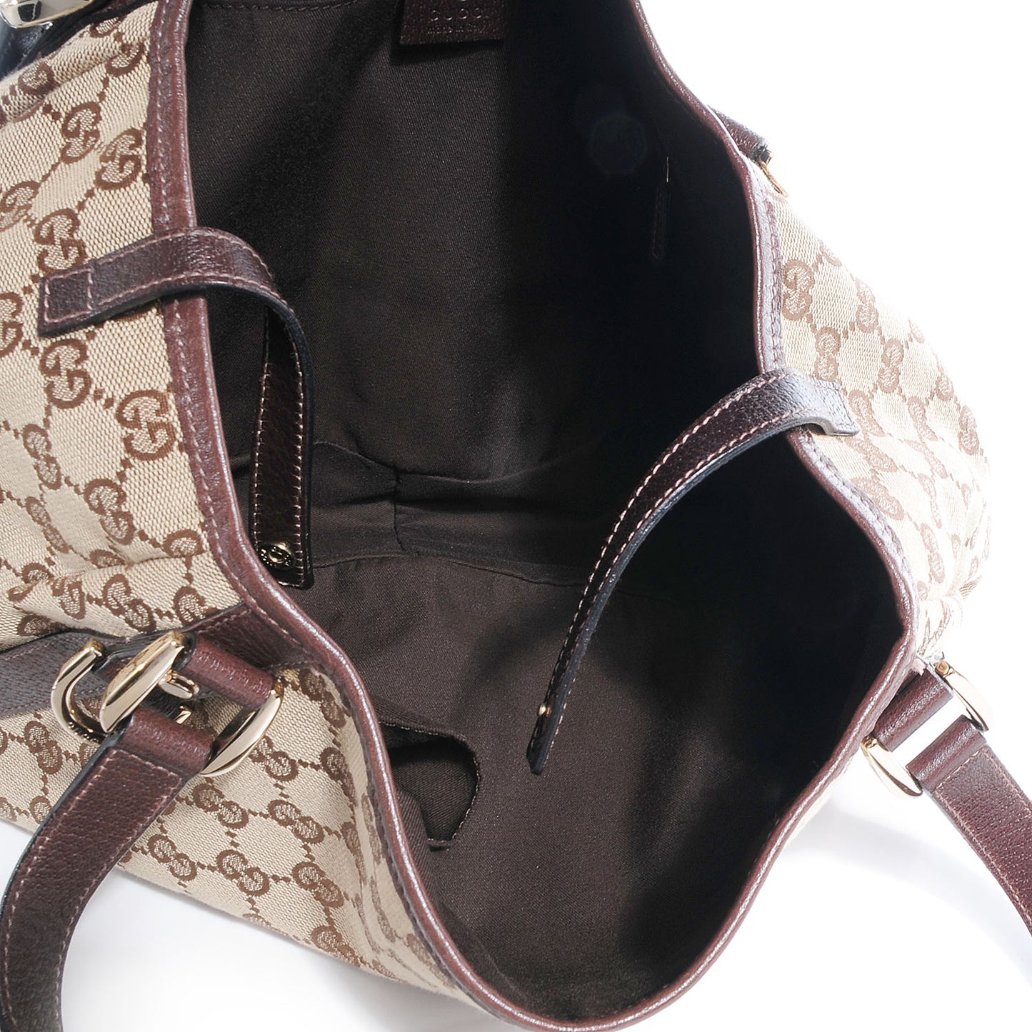 Monogram Medium Abbey Shoulder Bag Brown