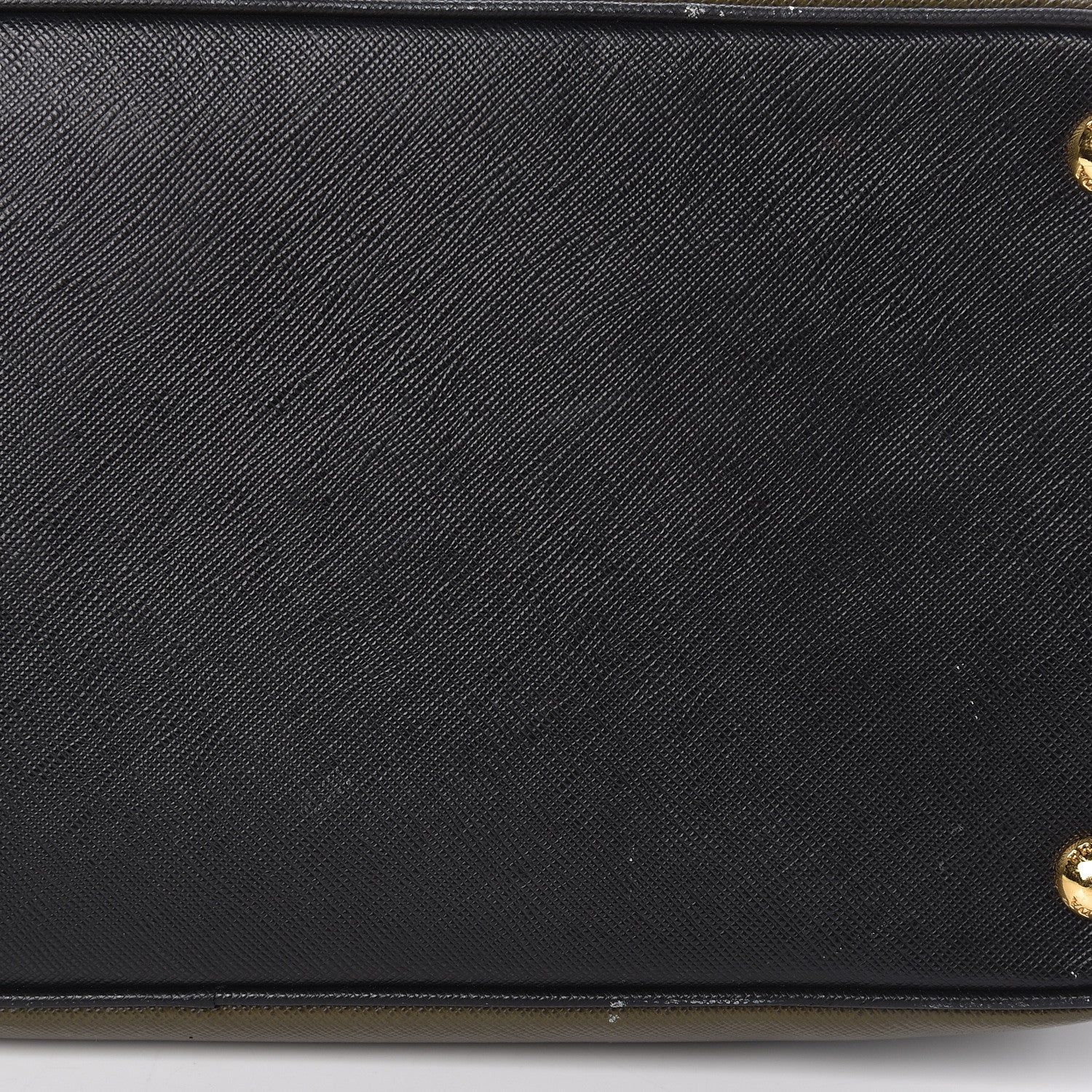 Prada Saffiano Lux Bi-Color Medium Tote Militare Black 16 of 24