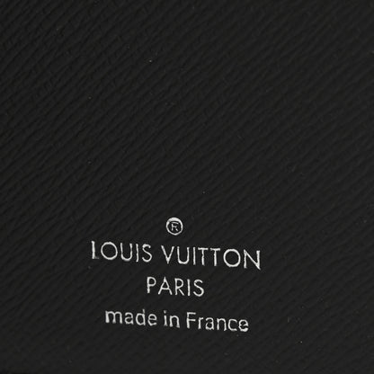 Louis Vuitton Taiga Brazza Wallet Black 6 of 8