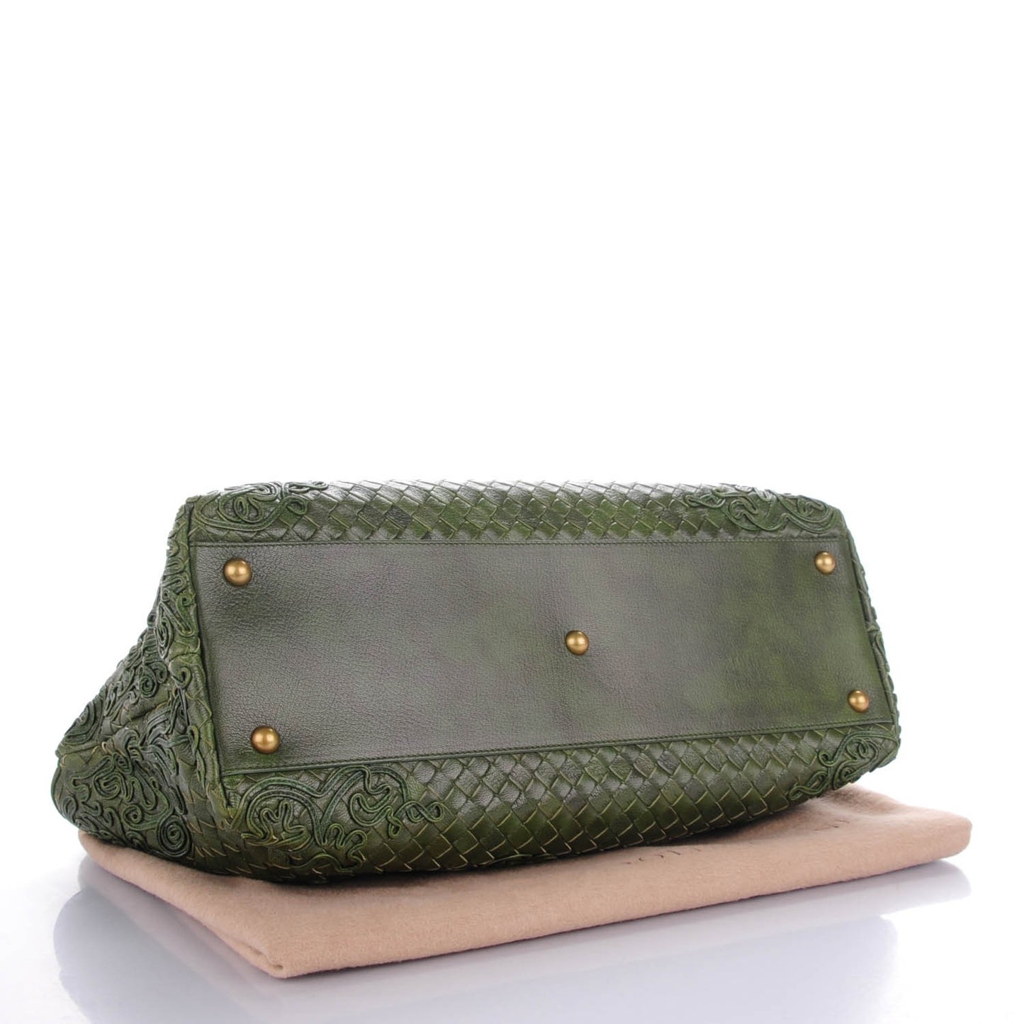 Nappa Intrecciato Cornely Tote Foglia