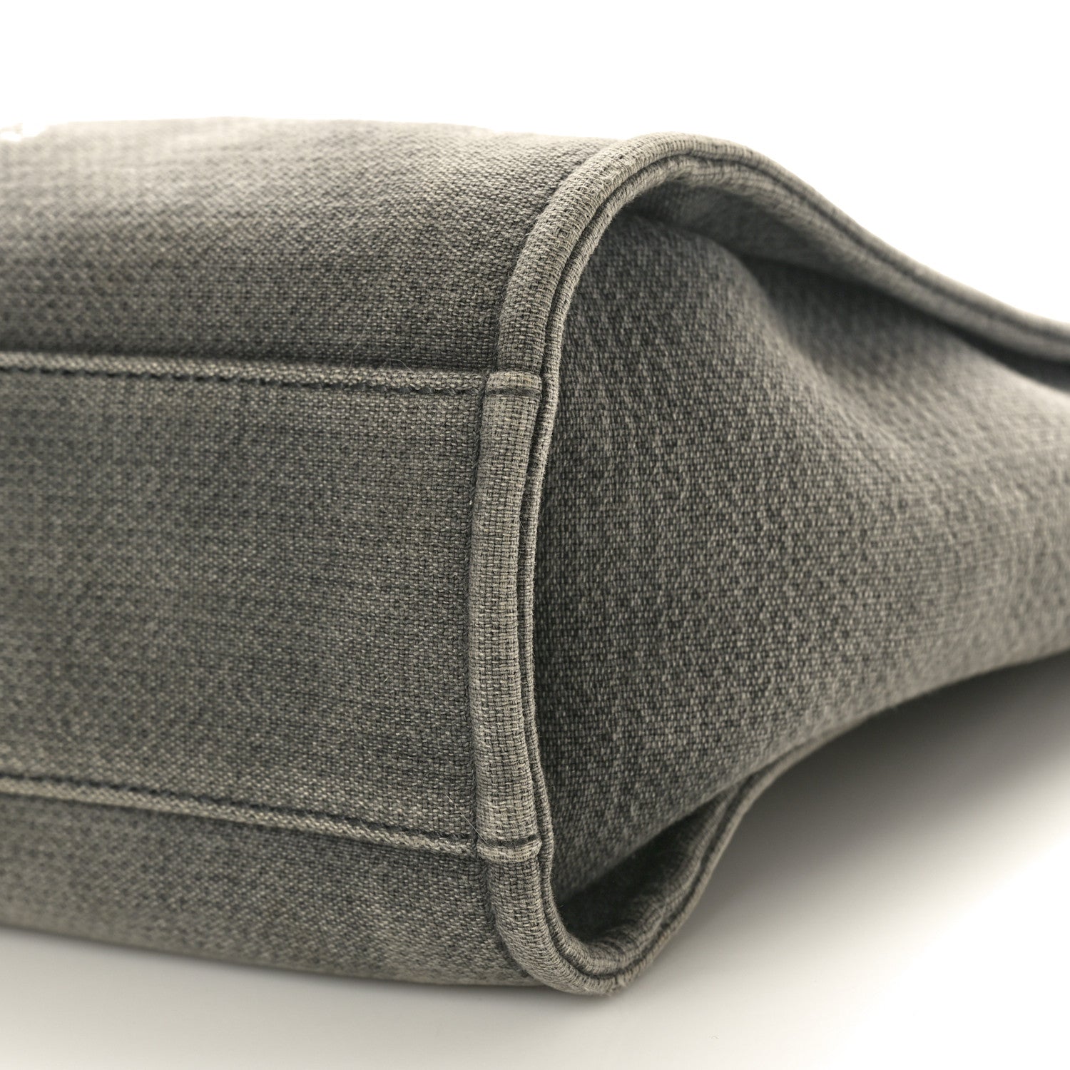 Chanel Canvas Small Deauville Tote Grey 11 of 12