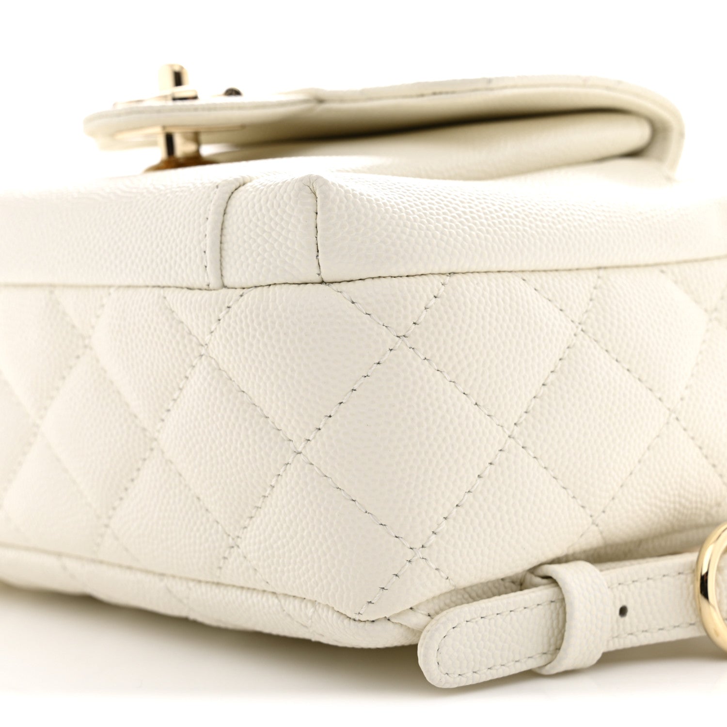 Chanel Caviar Quilted Small CC Day Backpack White 10 of 10