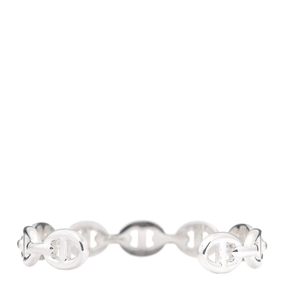 Hermes Sterling Silver MM Chaine d'Ancre Enchainee Cuff Bracelet SH 3 of 6