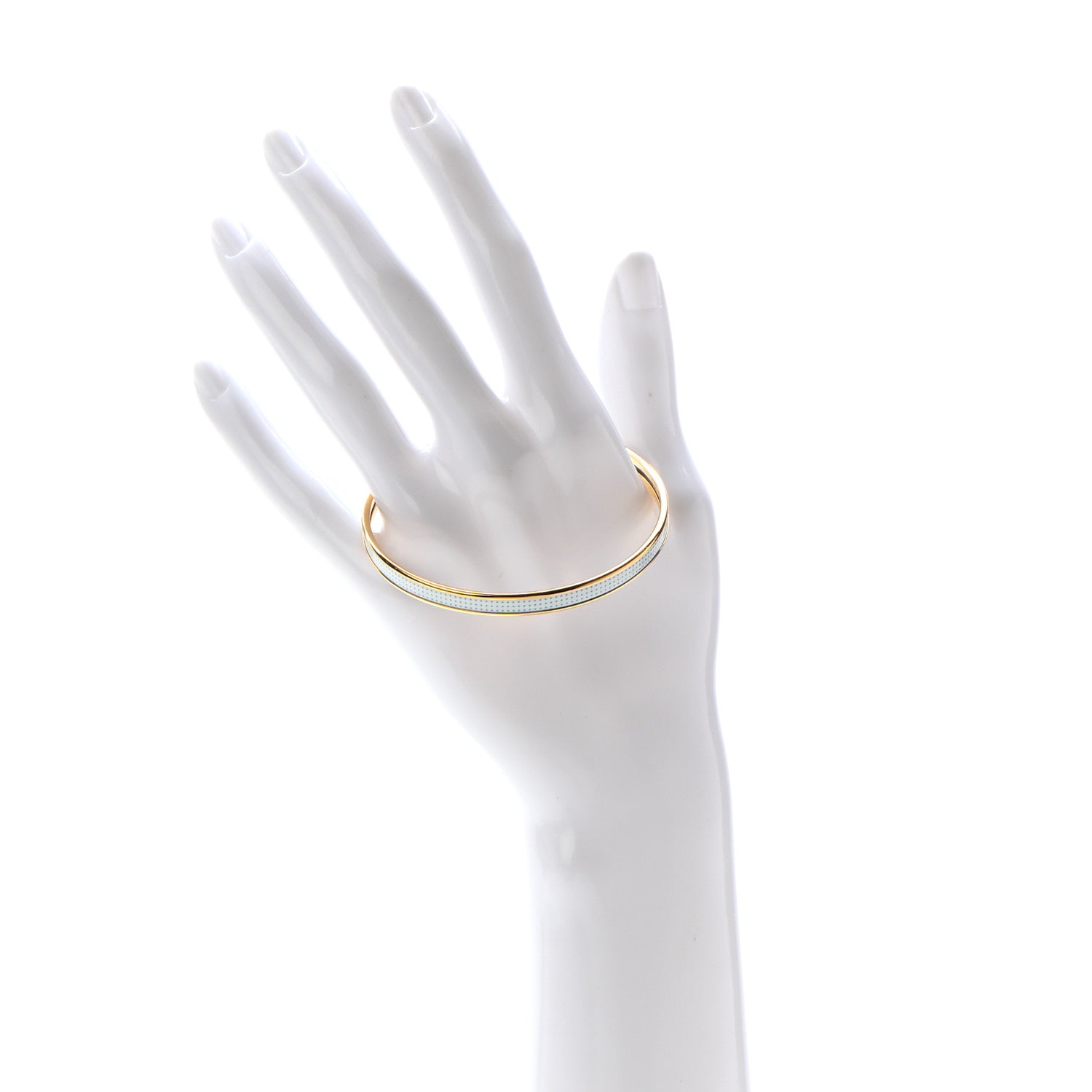 Hermes Enamel Printed Extra Narrow Dot Pop Bracelet 65 Miami 2 of 5