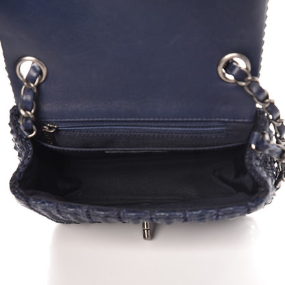 Chanel Lambskin Embroidered Small Flap Navy 5 of 9