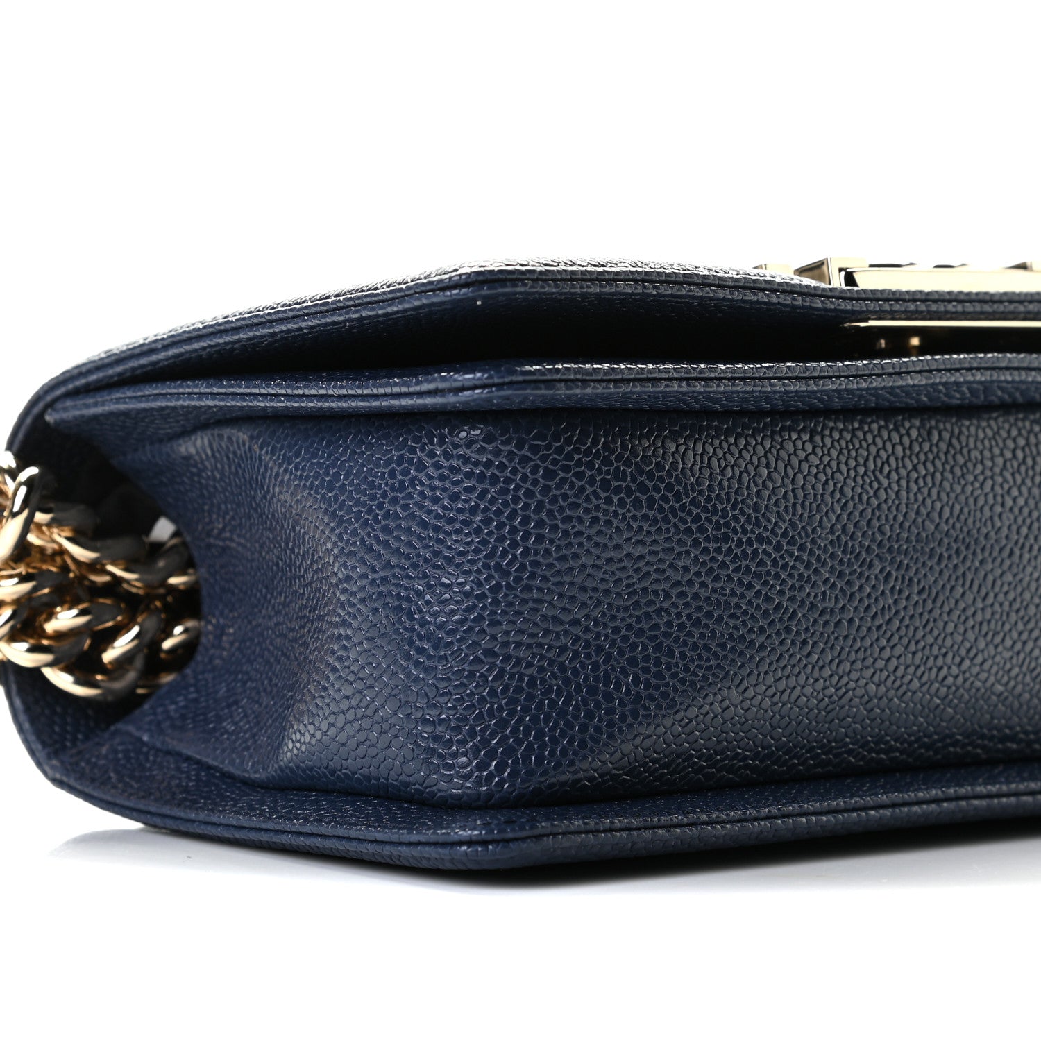 Chanel Caviar Quilted Small Boy Flap Navy 4 of 9