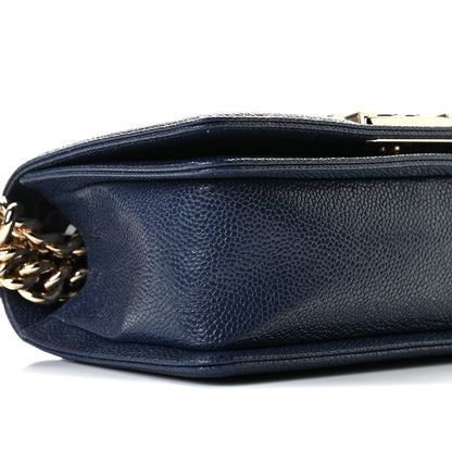 Chanel Caviar Quilted Small Boy Flap Navy 4 of 9
