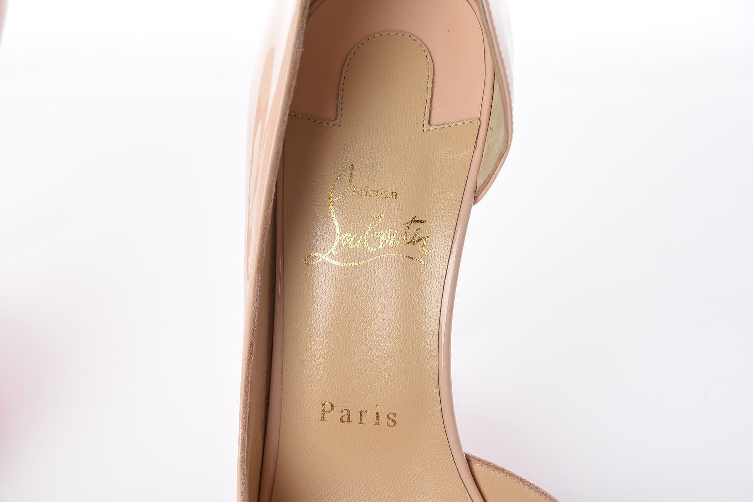 Christian Louboutin Patent Iriza 100 Pumps 40.5 Poudre 7 of 13
