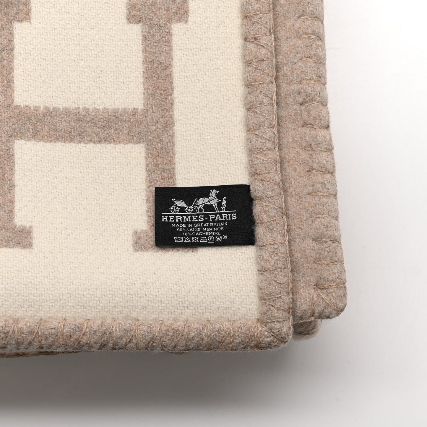 Wool Cashmere Avalon III Blanket Coco Camomille