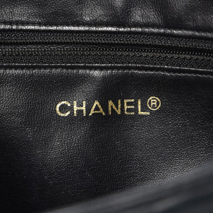Chanel Lambskin Quilted Shoulder Bag Black 6 of 9