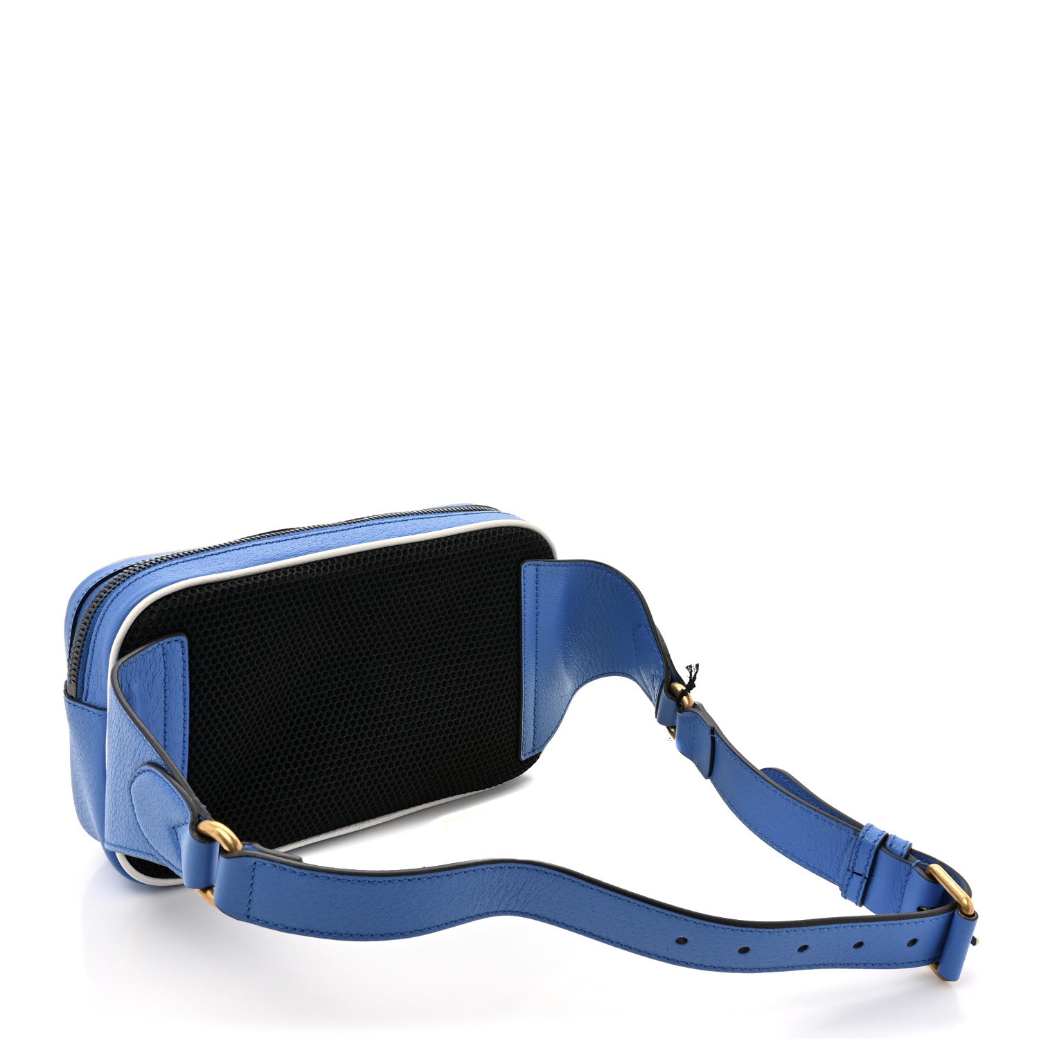 Gucci X ADIDAS Textured Dollar Calfskin Belt Bag Blue 3 of 10