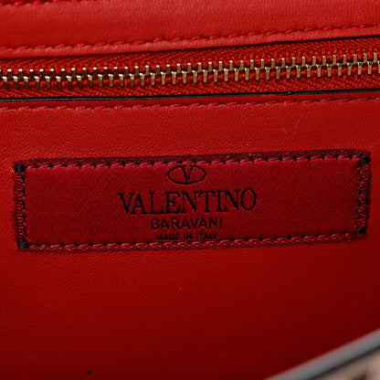 Valentino Garavani Lambskin Rockstud Spike Wallet on Chain Poudre 6 of 9