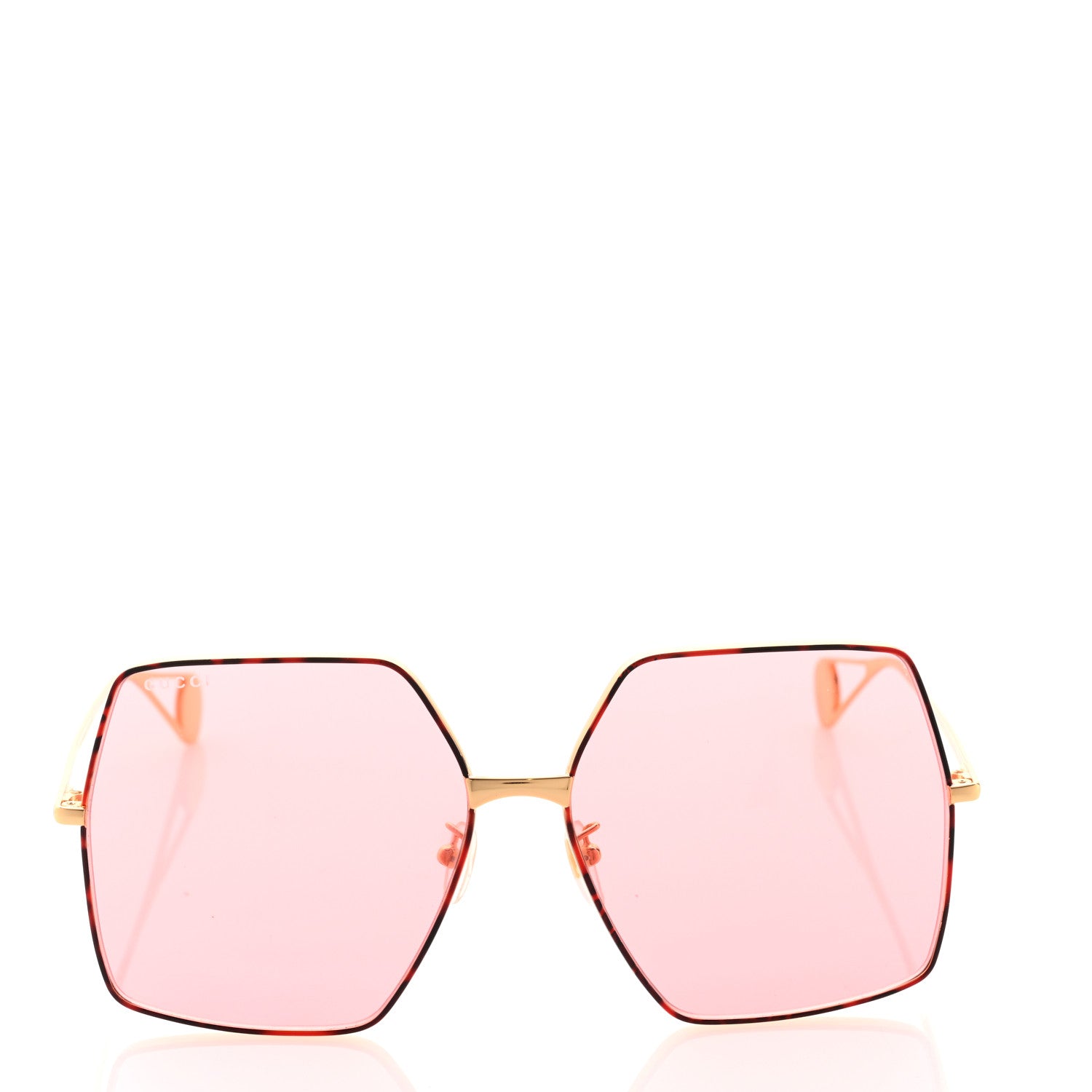 Gucci Square Frame GG0536S Sunglasses Gold 2 of 9