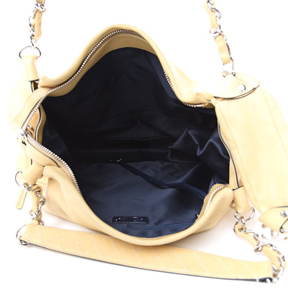 Chanel Lambskin Large Edgy Hobo Beige 5 of 16