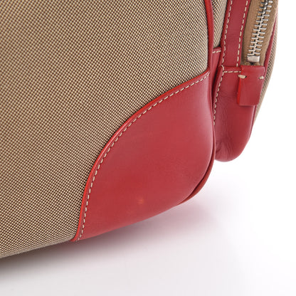 Prada Canvas Shoulder Bag Bag Red 18 of 23