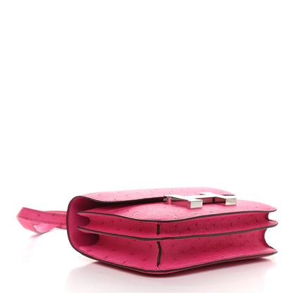 Hermes Ostrich Constance 18 Rose Tyrien 4 of 11