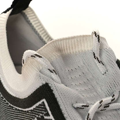 Hermes Knit Goatskin Womens Addict Sneakers 38.5 Vert The Imperial White 10 of 11
