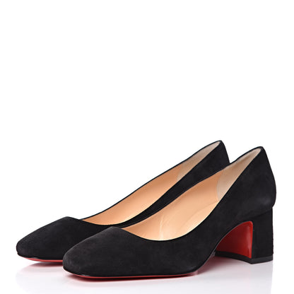 Christian Louboutin Veau Velours Donna Studs 55 Pumps 37.5 Black 3 of 9