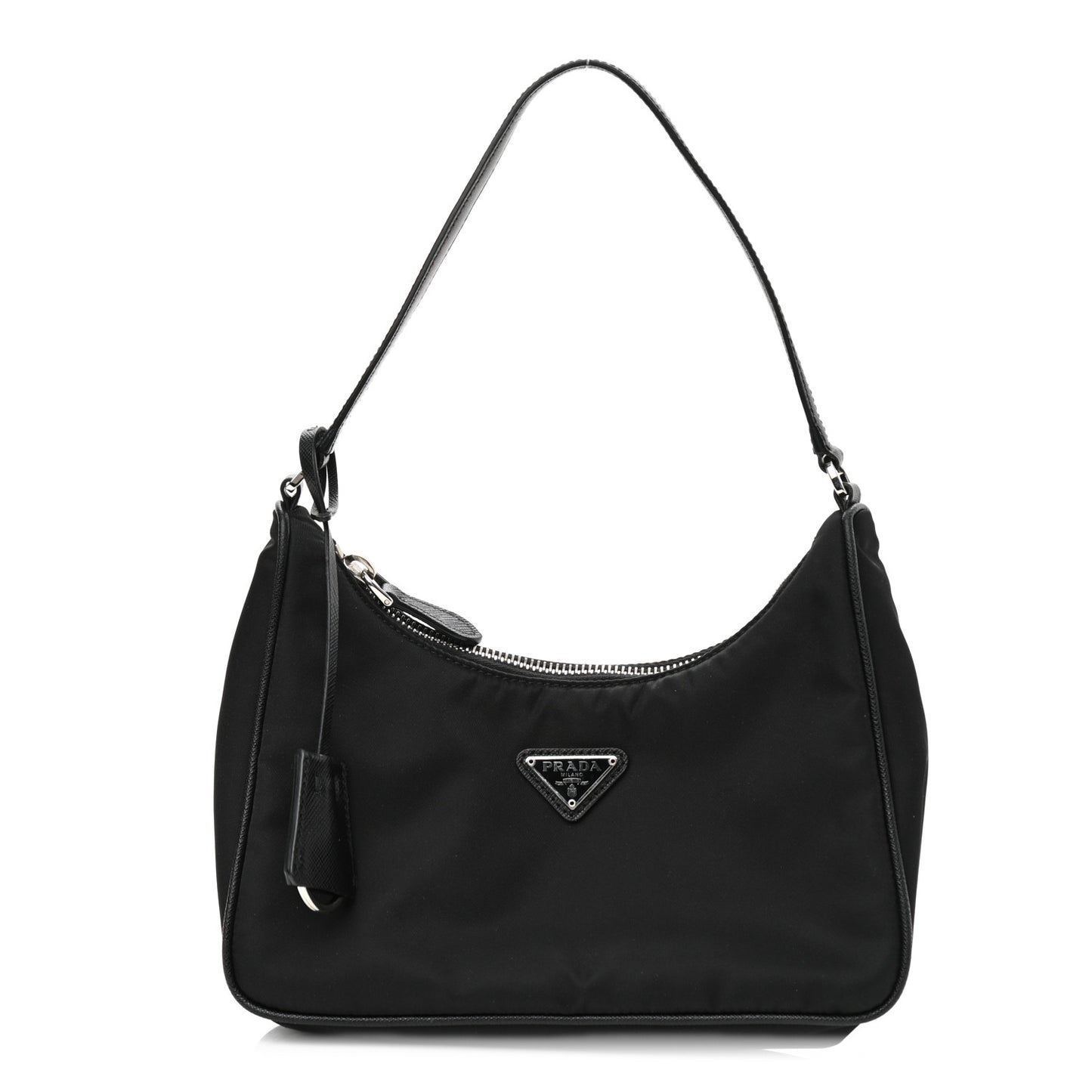 Tessuto Nylon Saffiano Mini Re-Edition 2005 Bag Black