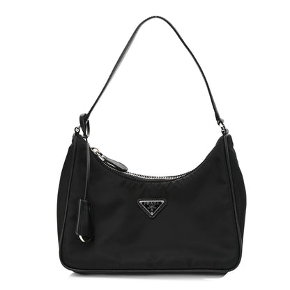 Prada Tessuto Nylon Saffiano Mini Re-Edition 2005 Bag Black 1 of 11