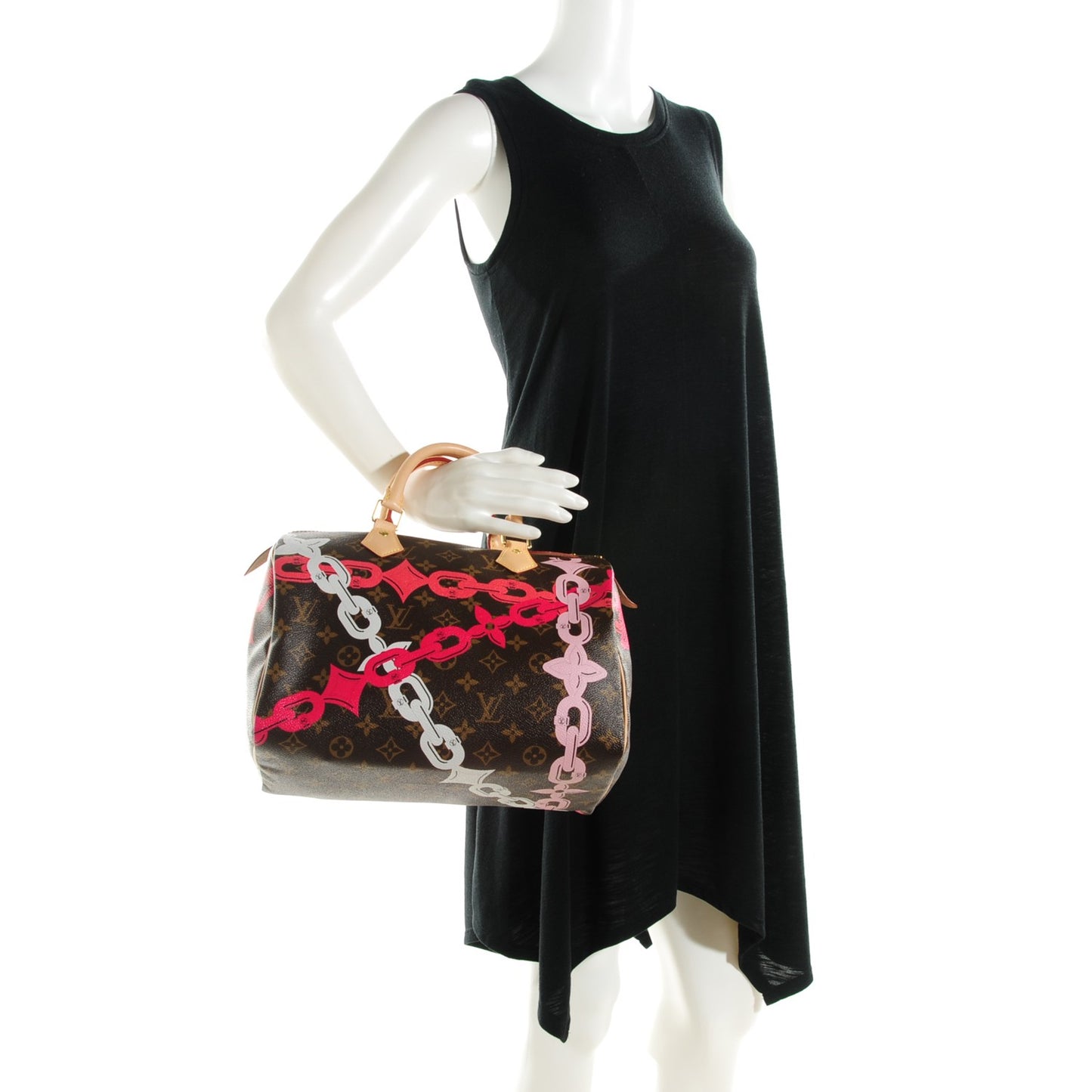 Monogram Bay Speedy 30 Rose Ballerine Poppy